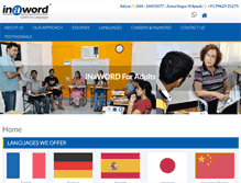 Tablet Screenshot of inawordlanguages.com